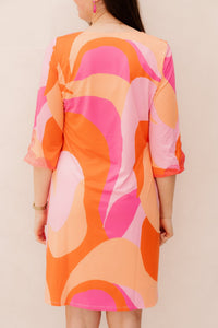 Jurk met design C309 - Bij Keesje - K - design - Jurk