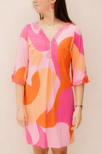 Jurk met design C309 - Bij Keesje - K - design - Jurk