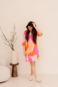 Jurk met design C309 - Bij Keesje - K - design - Jurk