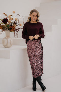 Juryfana Paillet skirt Brun - Bij Keesje - Ange - Rok