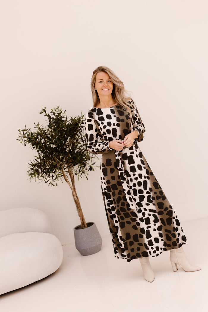 K-design dierenprint jurk D118 - Bij Keesje - K-design - Jurk