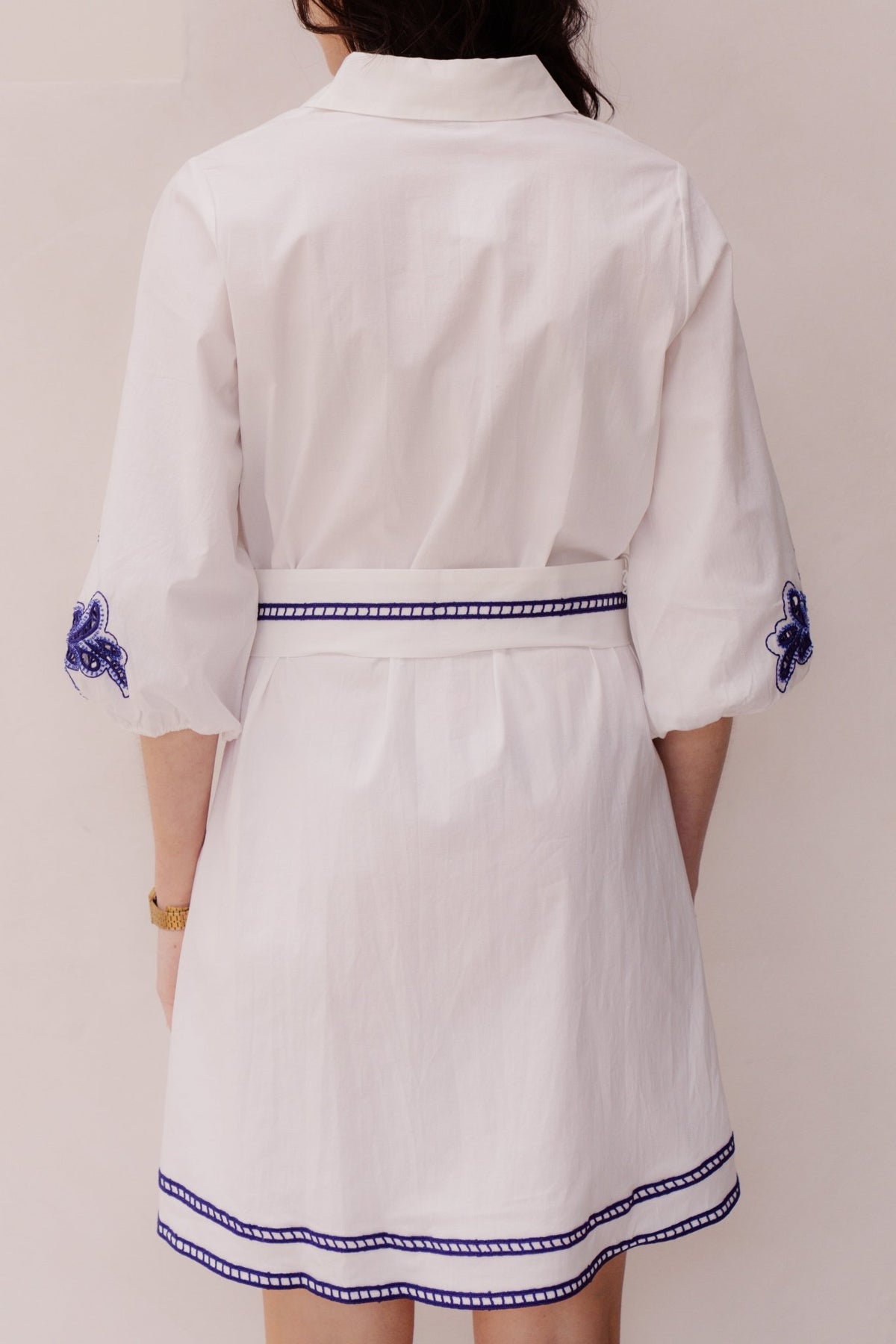 K - Design Dress Blue Print C732L - Bij Keesje - K - design - Jurk