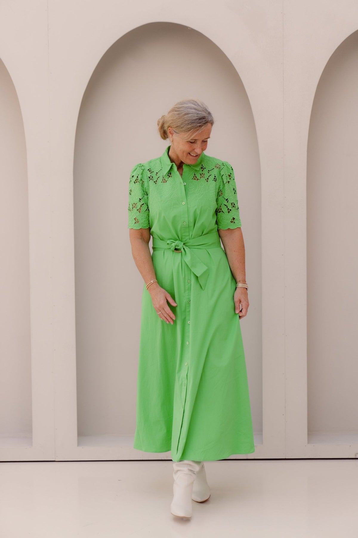 K - Design Dress Island Green C734L - Bij Keesje - K - design - Jurk