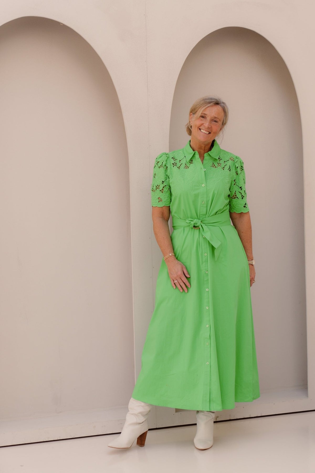 K - Design Dress Island Green C734L - Bij Keesje - K - design - Jurk