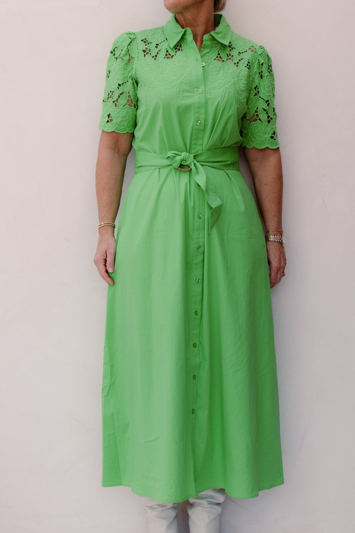 K - Design Dress Island Green C734L - Bij Keesje - K - design - Jurk