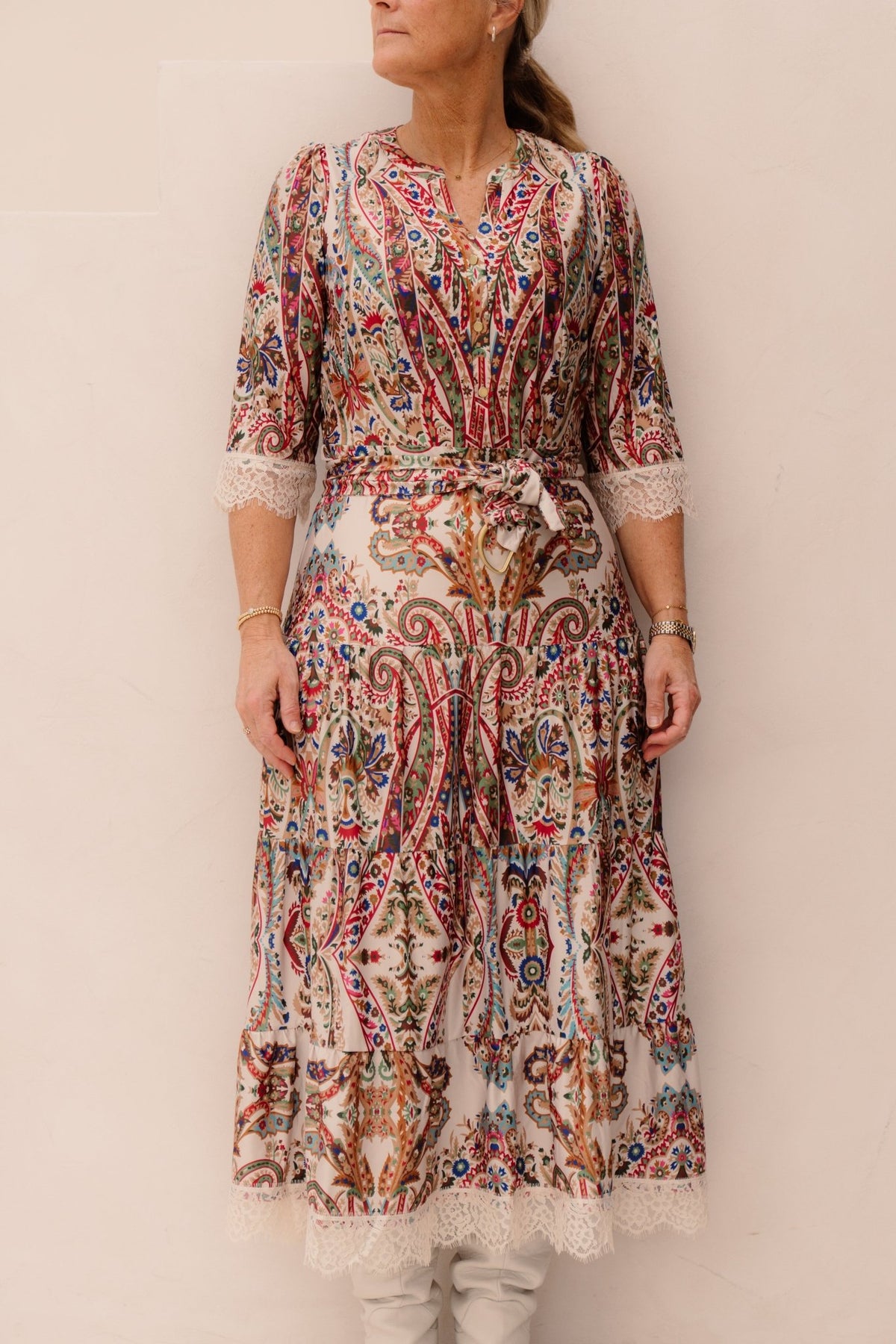 K - Design Dress Multicolour C301 - Bij Keesje - K - design - Jurk