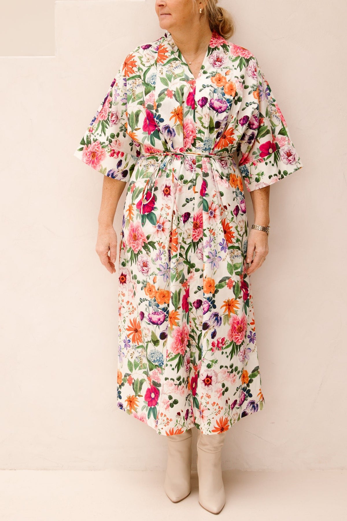 K - Design maxi print jurk C364L - Bij Keesje - K - design - Jurk