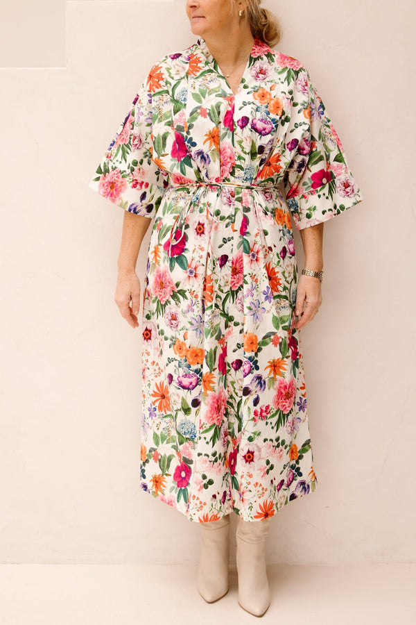 K - Design maxi print jurk C364L - Bij Keesje - K - design - Jurk