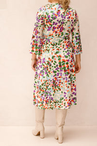 K - Design midi jurk met print C116 - Bij Keesje - K - design - Jurk