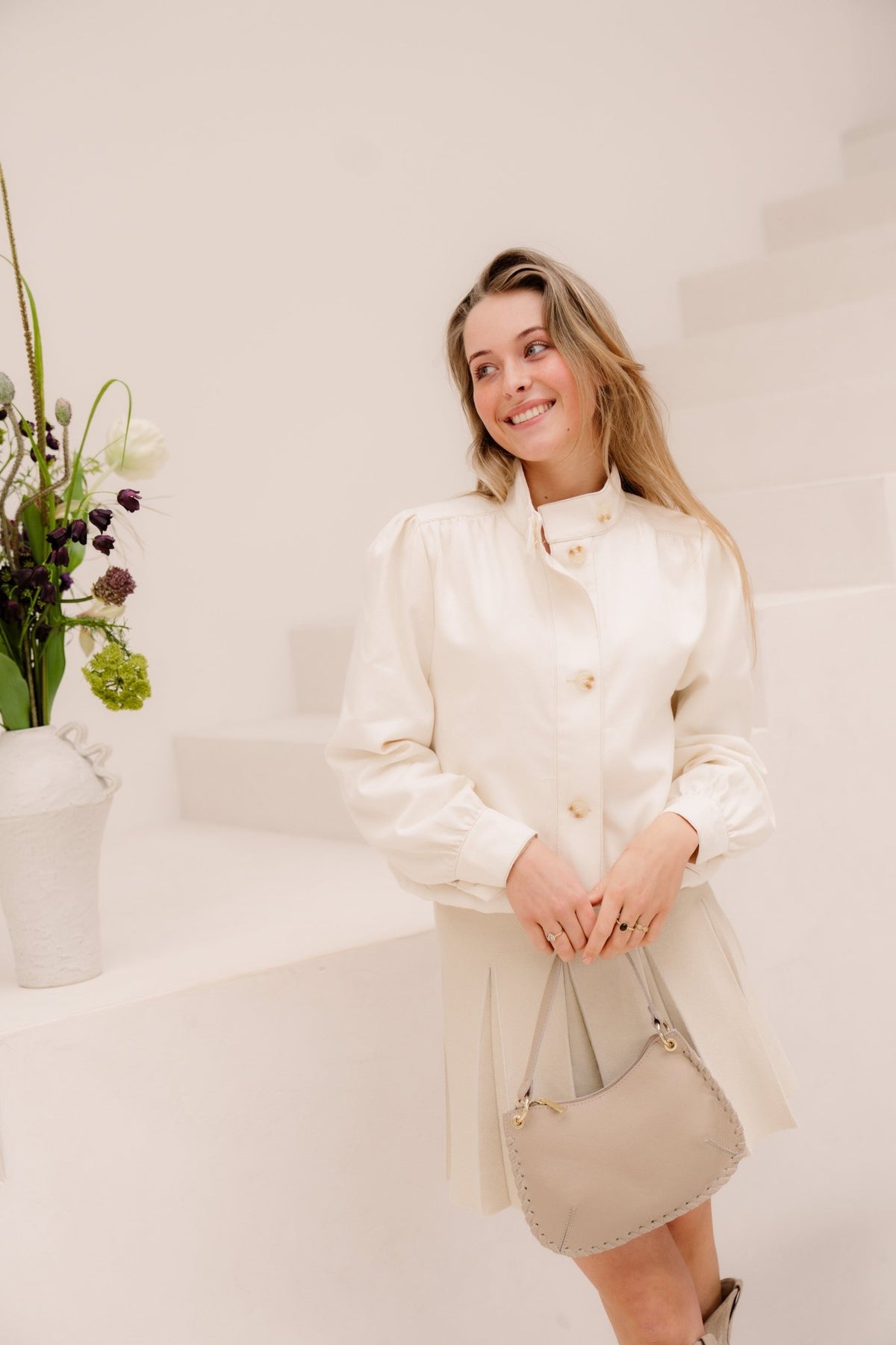 Kaatje beige jacket - Bij Keesje - Bij Keesje - Jas