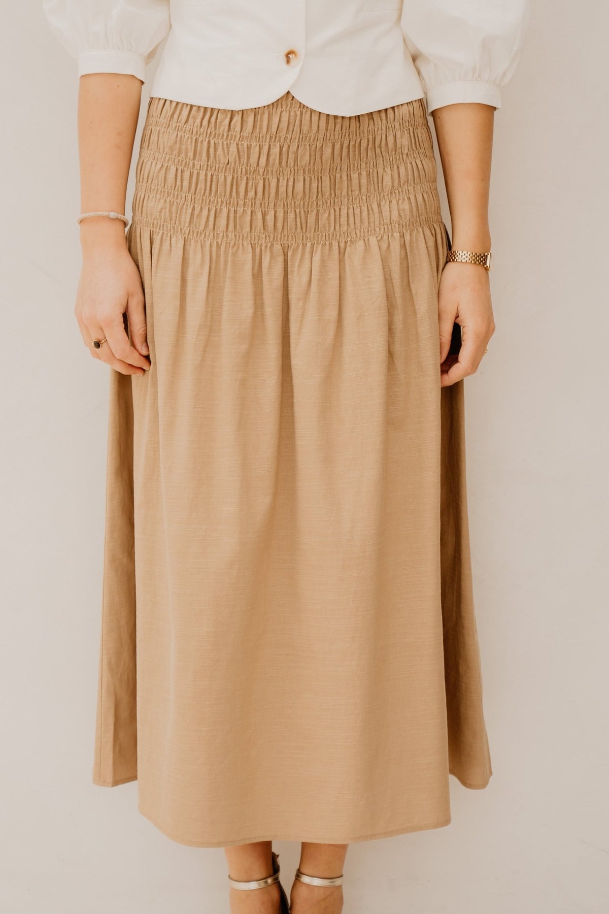 Kae Skirt Walnut - Bij Keesje - FLURESK - Rokken