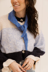 Kaia sjaal marineblauw