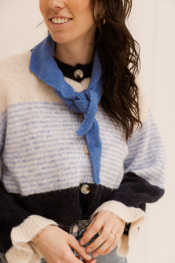 Kaia sjaal marineblauw - Bij Keesje - Bij Keesje