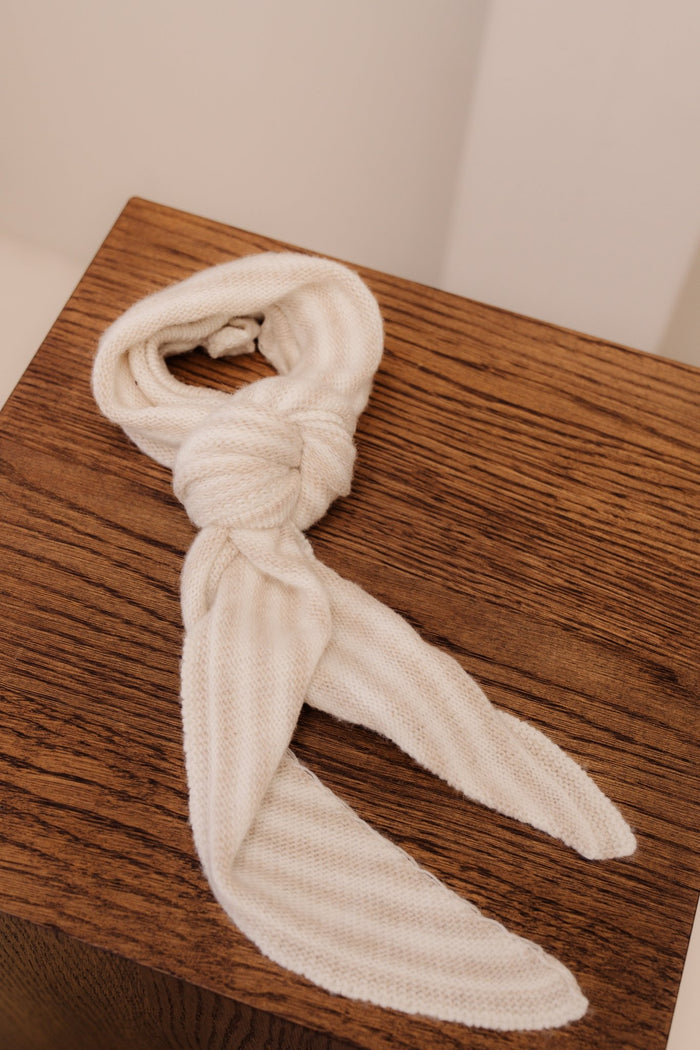 Kaia sjaal streep beige creme - Bij Keesje - Bij Keesje - Sjaal