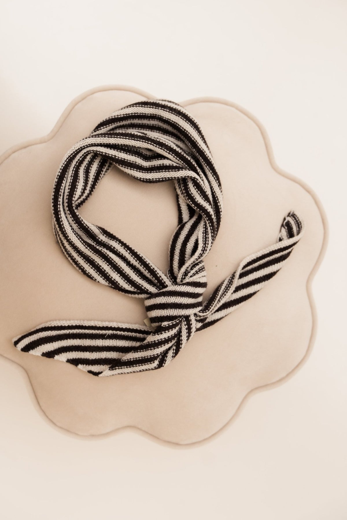 Kaia sjaal streep donkerbruin - Bij Keesje - Bij Keesje