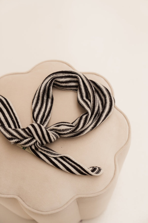 Kaia sjaal streep donkerbruin - Bij Keesje - Bij Keesje