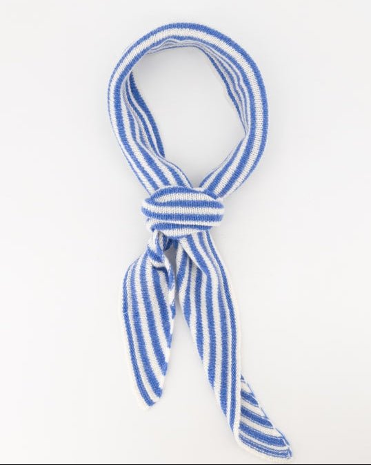 Kaia sjaal streep marine blauw - Bij Keesje - Bij Keesje