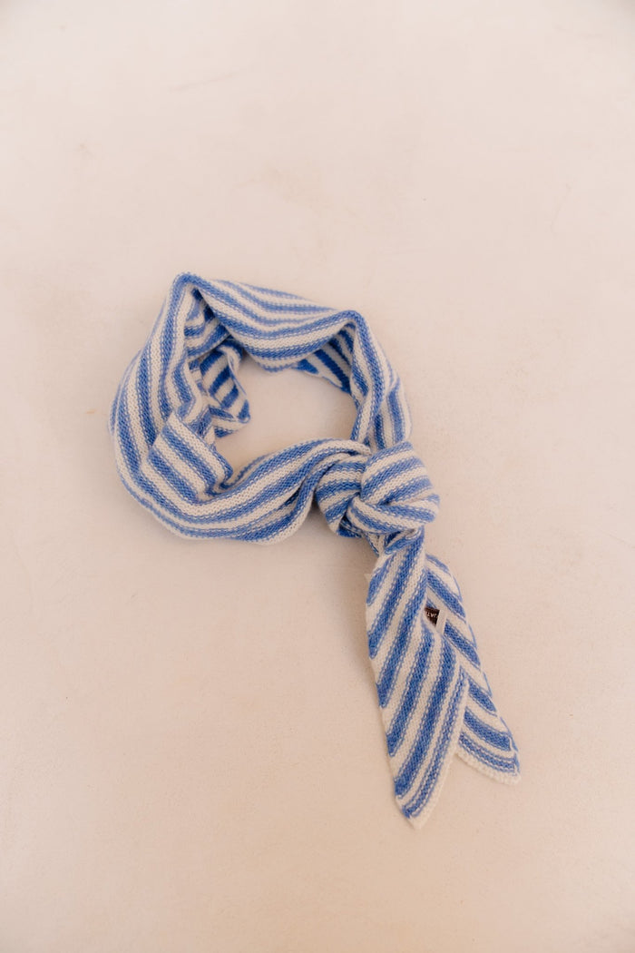 Kaia sjaal streep marine blauw - Bij Keesje - Bij Keesje