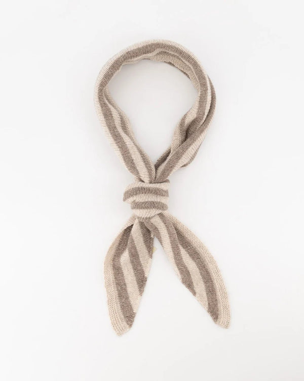 Kaia sjaal streep taupe - Bij Keesje - Bij Keesje