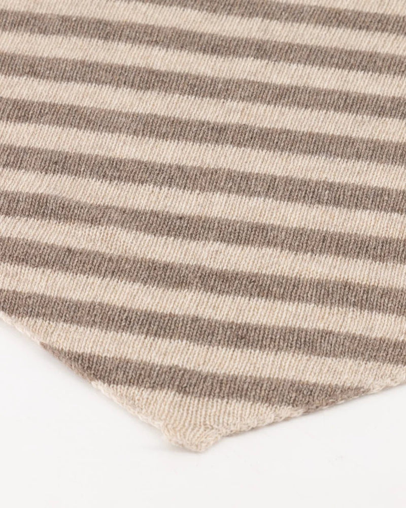 Kaia sjaal streep taupe - Bij Keesje - Bij Keesje