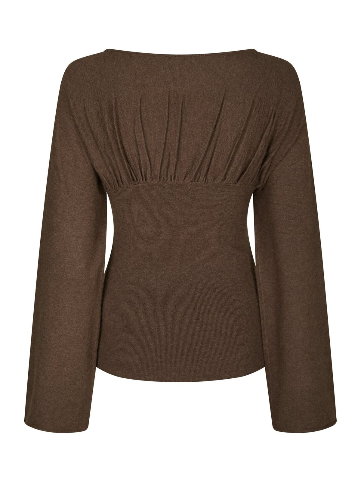 Kaiba Knit Blouse Brown Melange - Bij Keesje - Neo Noir