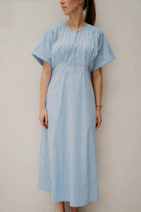 KaioCC Stripe Dress Pale Blue - Bij Keesje - Co'couture - jurk