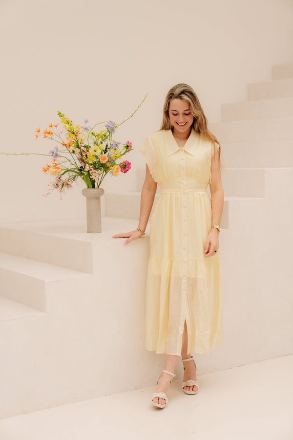 Kaja Dress Yellow - Bij Keesje - Bij Keesje - Jurk