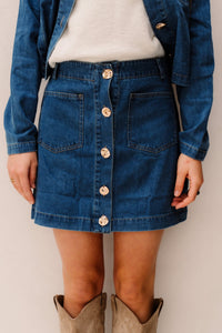 Kaley denim skirt - Bij Keesje - Bij Keesje - Rok