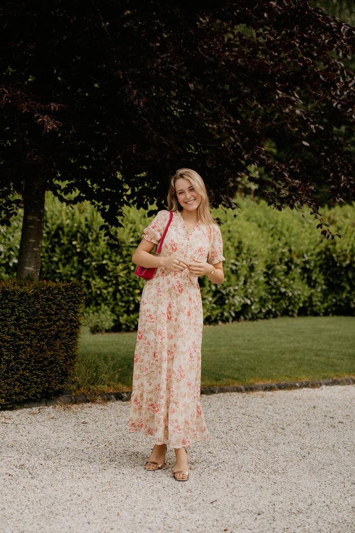 Kanza flower rose dress - Bij Keesje - Neo Noir - Jurk