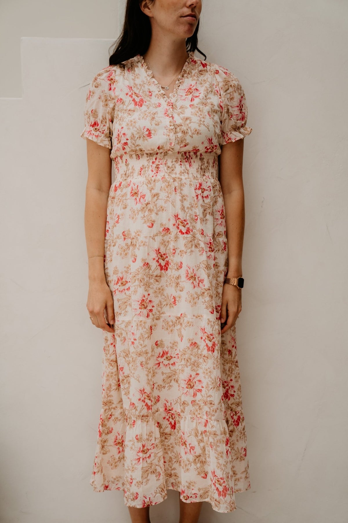 Kanza flower rose dress - Bij Keesje - Neo Noir - Jurk