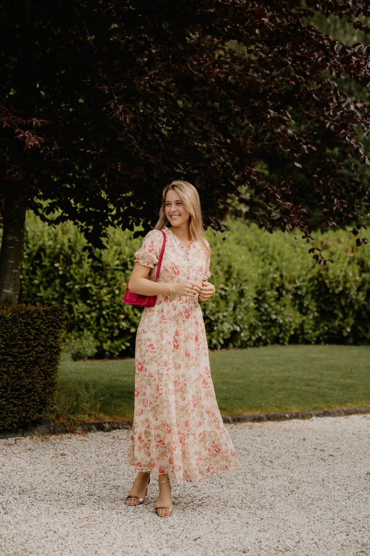Kanza flower rose dress - Bij Keesje - Neo Noir - Jurk