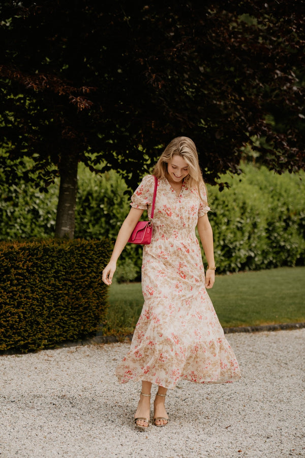 Kanza flower rose dress - Bij Keesje - Neo Noir - Jurk