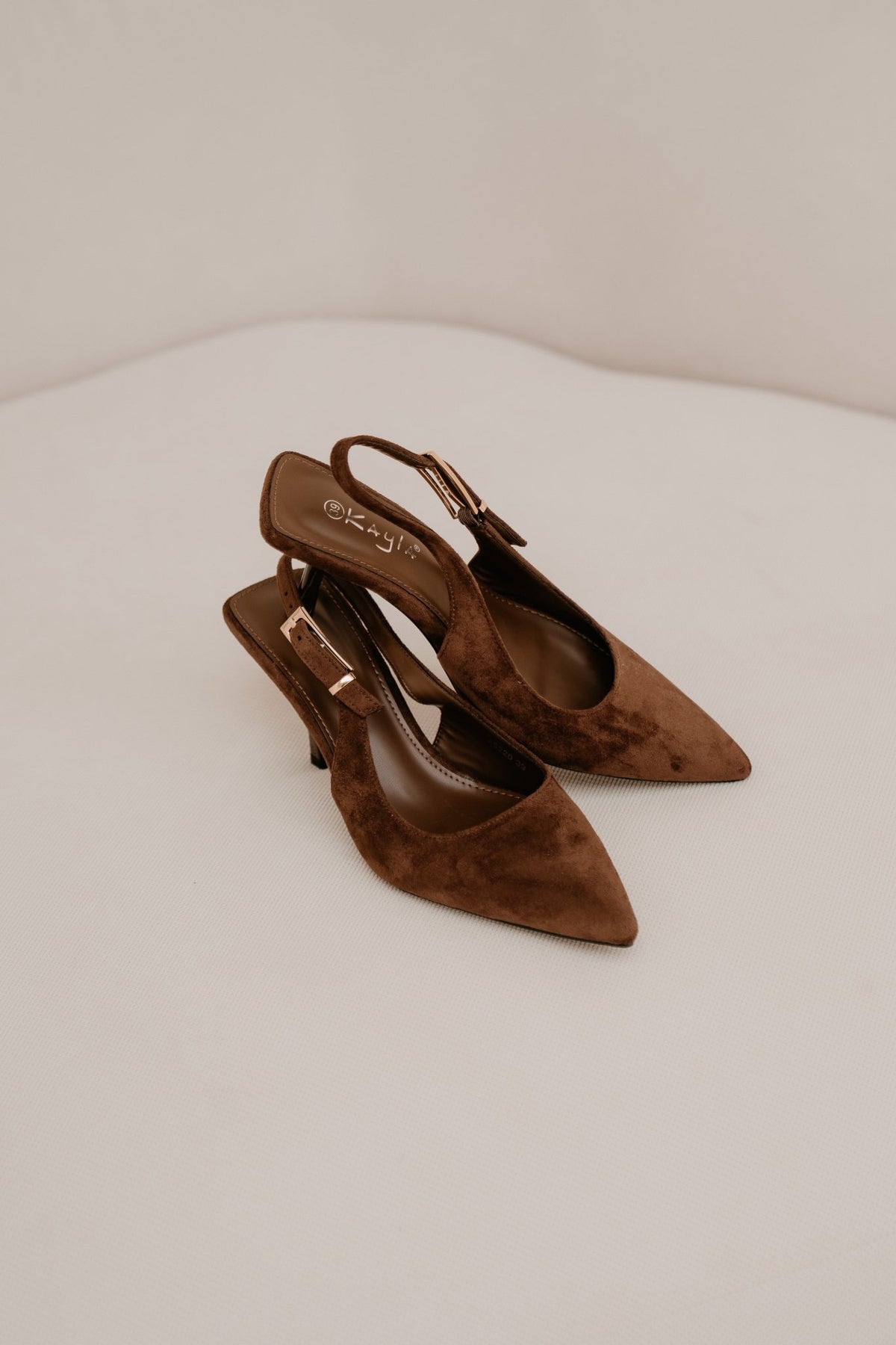 Karachi slingback heel brown - Bij Keesje - Bij Keesje - Schoenen