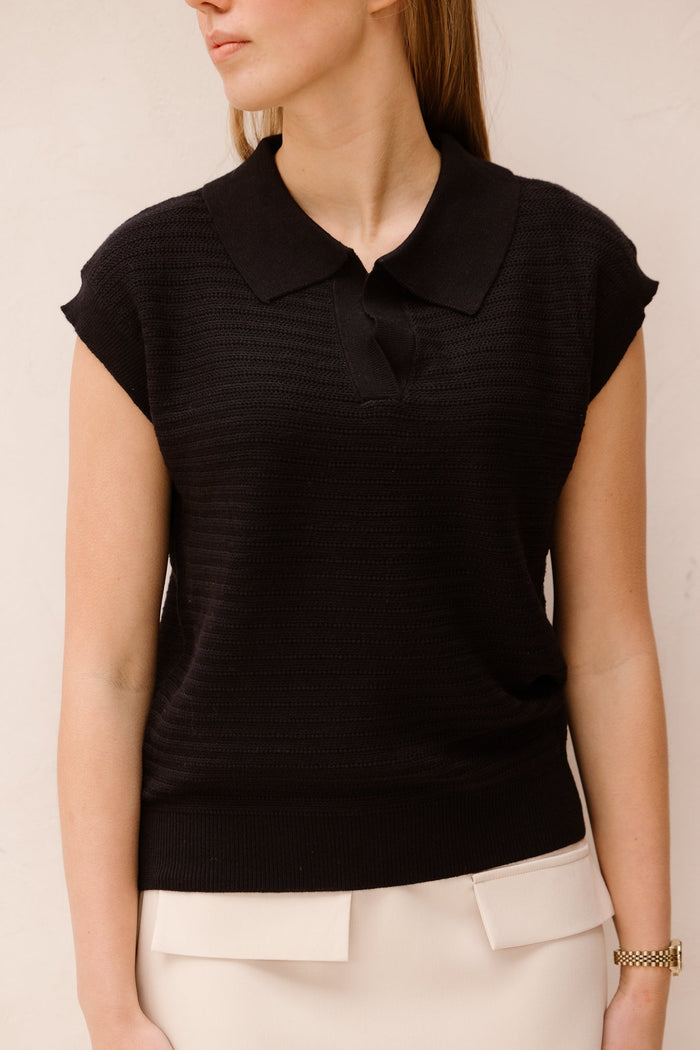 Karin top dark blue - Bij Keesje - Bij Keesje The Label - top