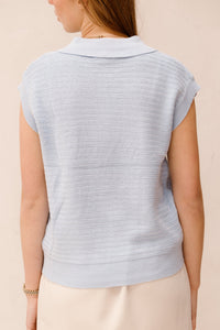 Karin top light blue - Bij Keesje - Bij Keesje The Label - top