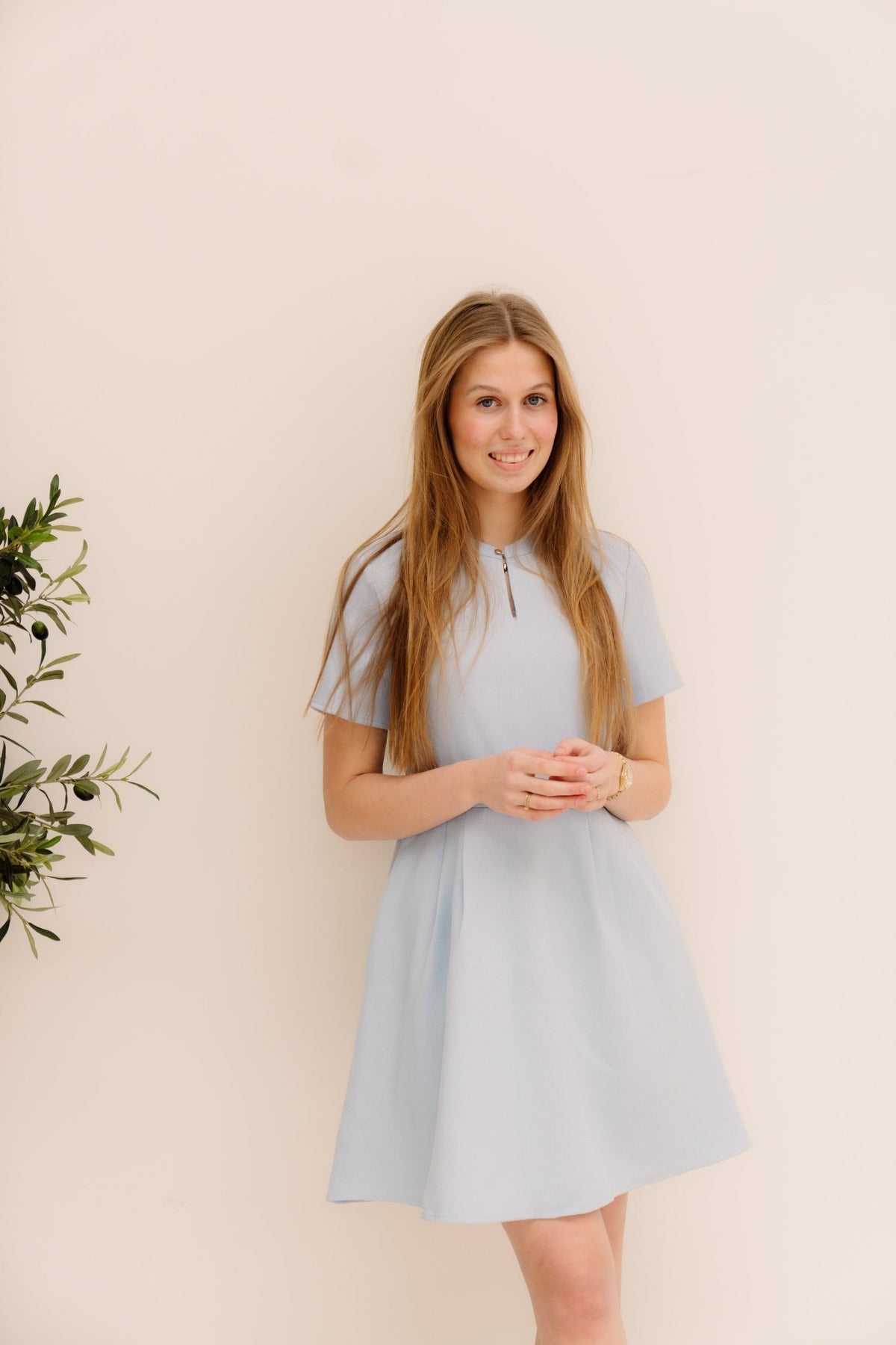 Karolien dress lichtblauw - Bij Keesje - Bij Keesje - Jurk