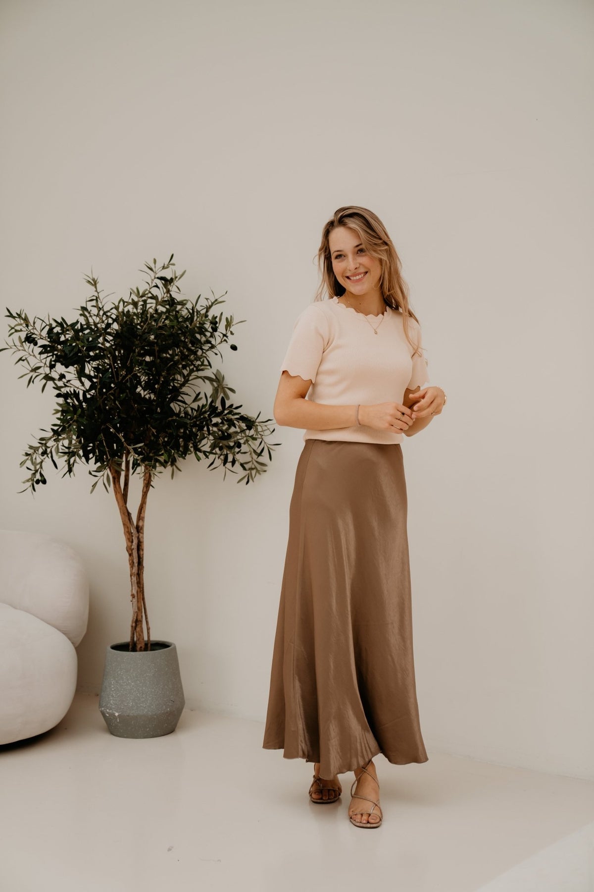 Karteltop Beige - Bij Keesje - Bij Keesje - Top