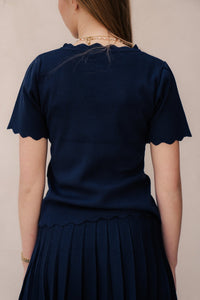 Karteltop donkerblauw - Bij Keesje - Bij Keesje - Top