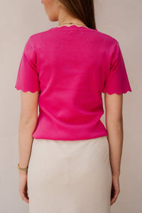 Karteltop fuchsia - Bij Keesje - Bij Keesje - Top