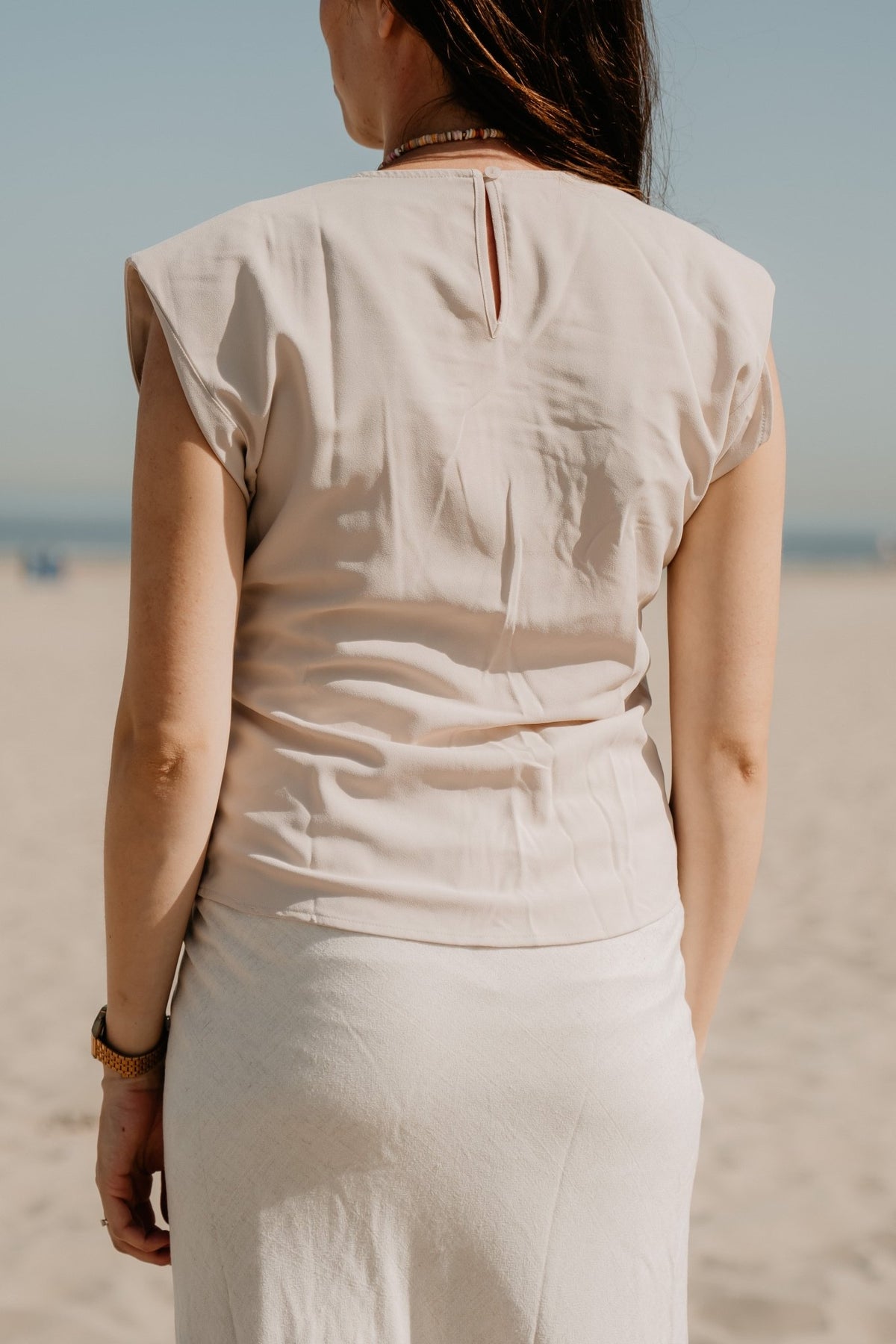 Katarim top crepe ivory - Bij Keesje - Neo Noir - Top