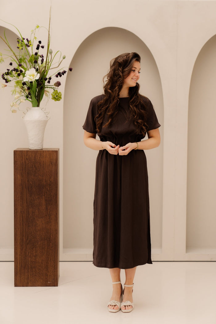 Katja dress brown - Bij Keesje - Bij Keesje - Jurk
