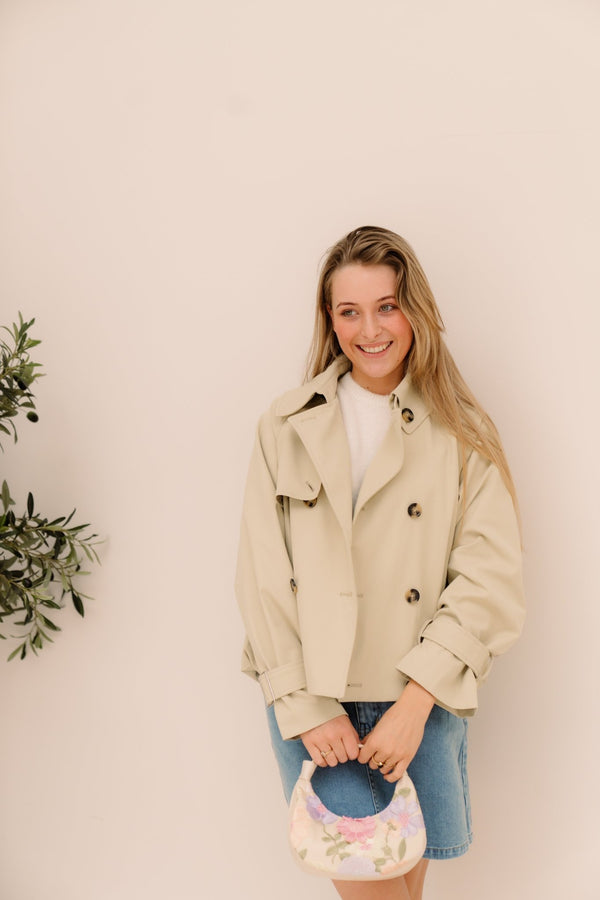 Katlijn trenchcoat beige - Bij Keesje - Bij Keesje - Jas