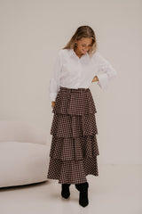 Katrin skirt ruit brown