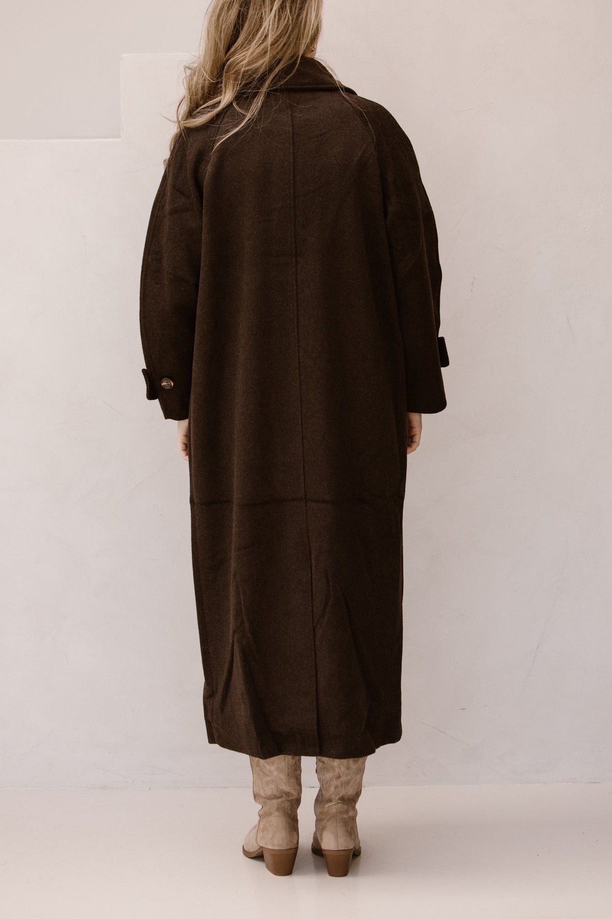 Keaton wool coat chocolate brown NN - Bij Keesje - Neo Noir