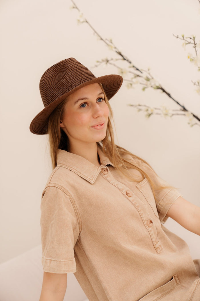 Keesje hoed riet bruin - Bij Keesje - Bij Keesje - 