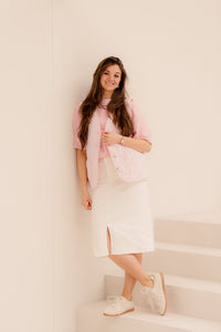 Keet spijkerrok wit - Bij Keesje - Bij Keesje - Rok