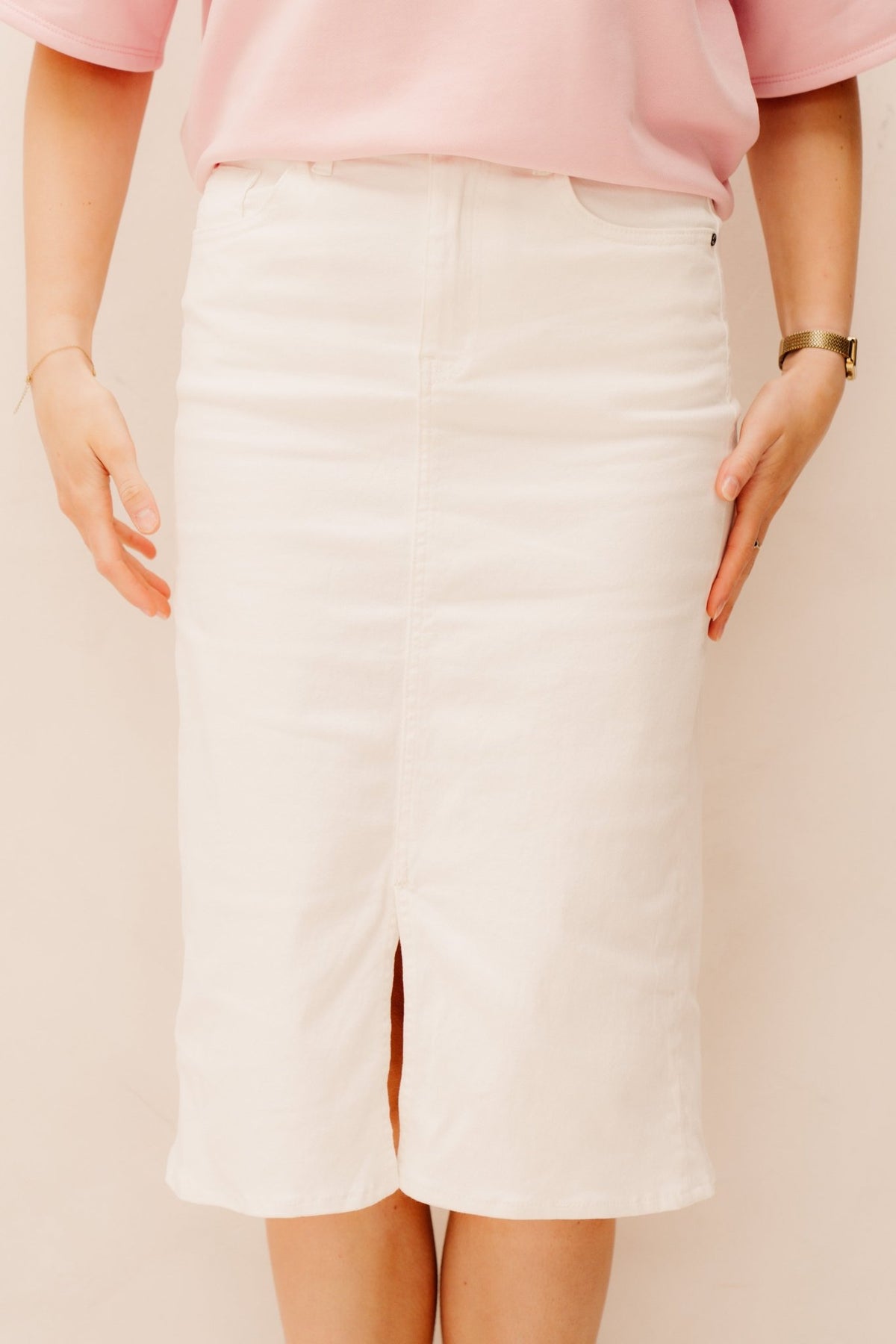 Keet spijkerrok wit - Bij Keesje - Bij Keesje - Rok