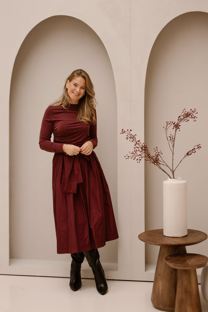 Kern skirt bordeaux - Bij Keesje - Amelie & Amelie