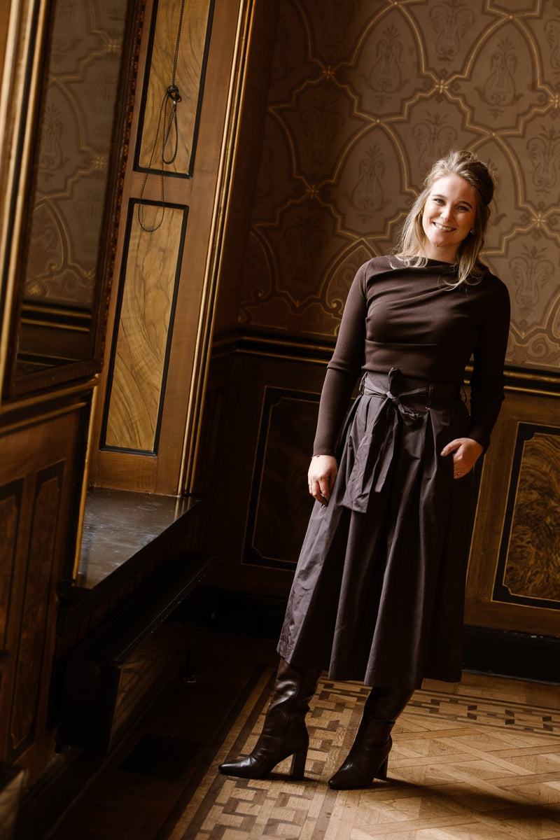 Kern skirt choco - Bij Keesje - Amelie & Amelie