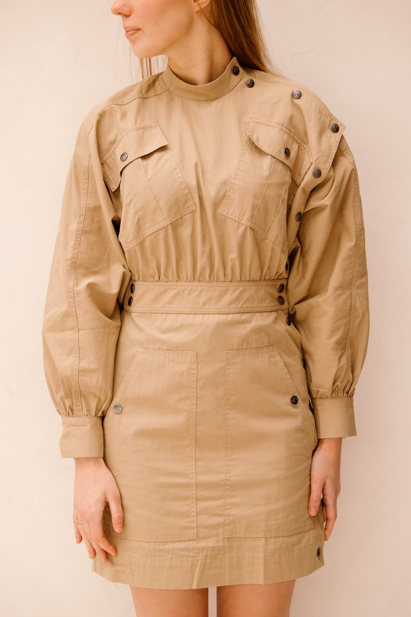 KeshaCC Cargo Dress Sand - Bij Keesje - Co'couture - Jurk